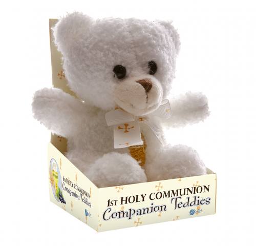 Teddy Bear First Holy Communion White Bear Plush