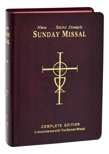 Sunday Missal St. Joseph Imitation Leather Burgundy