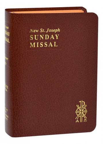 Sunday Missal St. Joseph Regular Print Imitation Leather Brown