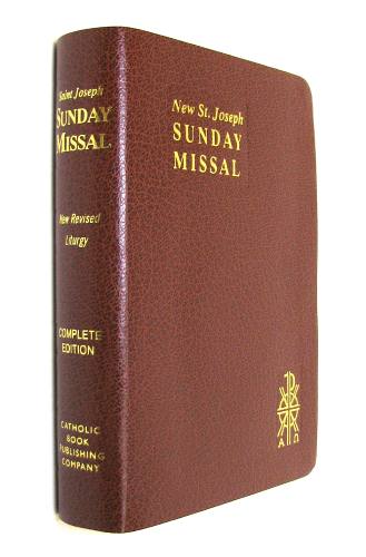 Sunday Missal St. Joseph Regular Print Imitation Leather Brown