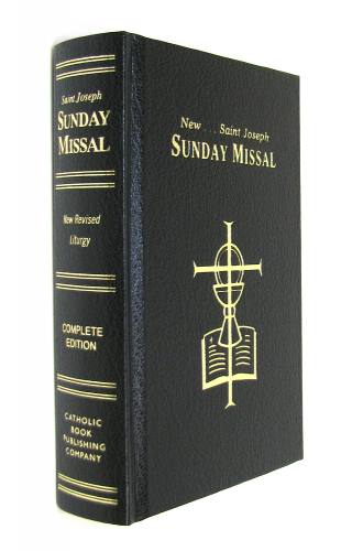 Sunday Missal St. Joseph Regular Print Hardcover Black