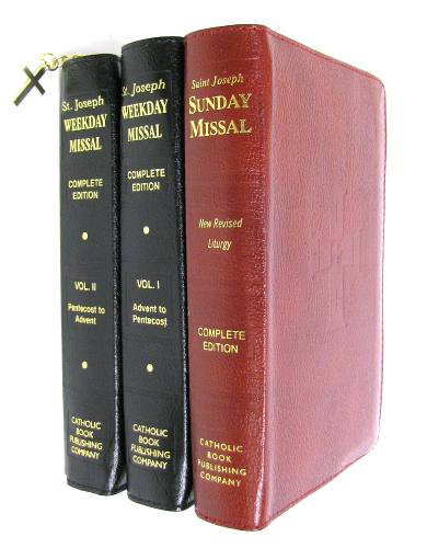 Missal Set St. Joseph Regular Print Leather Zipper