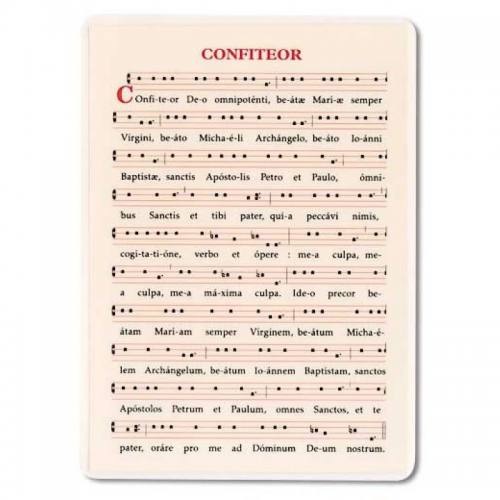 Confiteor Chant Card