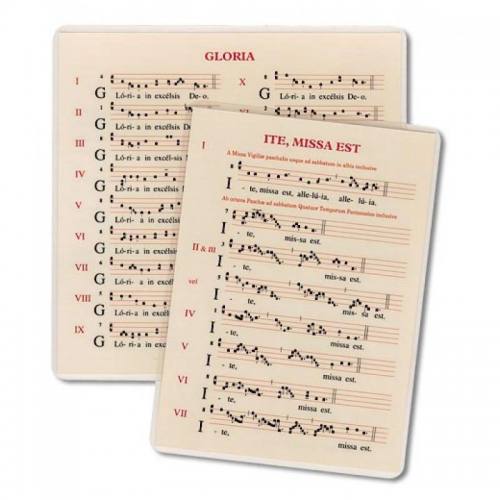 Small Intonation Cards (Gloria, Credo, Ite Missa Est)