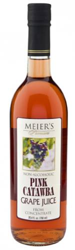 Meier's Still Pink Catawba Grape Juice Mustum Case of 12