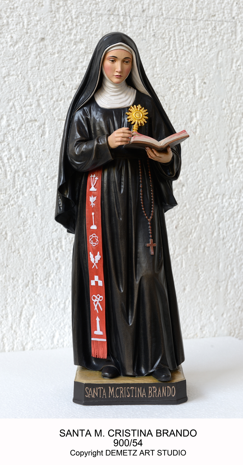 Statue St. Mary Cristina Brando 68" Fiberglass