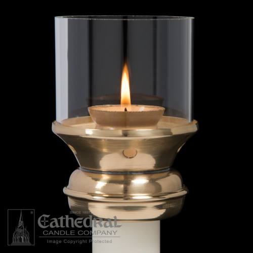 Candle Follower Brass 7/8" Draft Resistant