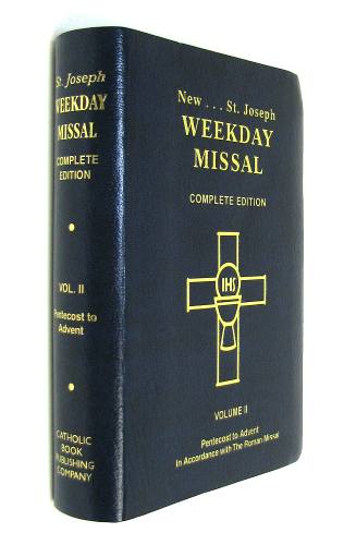 Weekday Missal Vol 2 St. Joseph Regular Print Imit Leather Blue