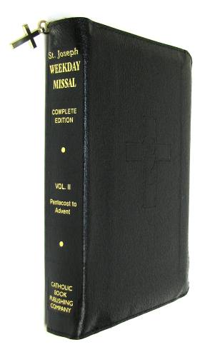Weekday Missal Vol 2 St. Joseph Regular Print Leather Zipper