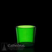 Votive Candle Glass 10 Hour Green 1 Dozen