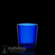 Votive Candle Glass 15 Hour Blue 1 Dozen