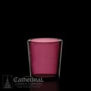 Votive Candle Glass 15 Hour Purple 1 Dozen