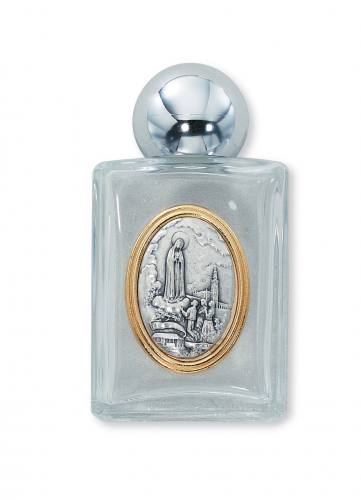 Holy Water Bottle Mary Our Lady Fatima 2oz Glass