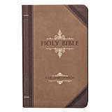 King James Version Bible Giant Print Bible Brown Faux Leather