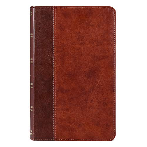 King James Version Bible Giant Print BibleBrown Faux Leather