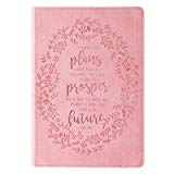 Journal I Know The Plans Pink Faux Leather