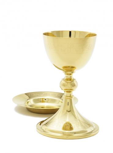 Chalice Paten Set 24 KT Gold Plated A-2013G