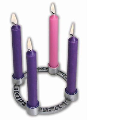 Advent Wreath Hope Peace Love Joy Mini 3.5"