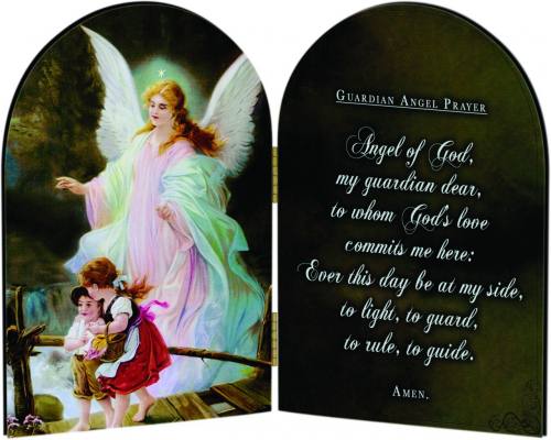 Diptych Plaque Guardian Angel Graphic Laminated