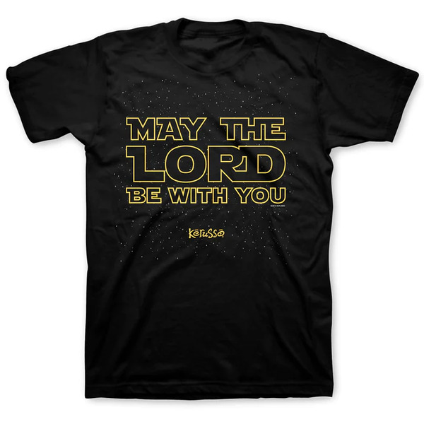 T-Shirt May The Lord Black Medium