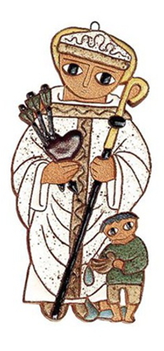 Saint Andrew's Abbey Ceramics St. Augustine Hippo Plaque