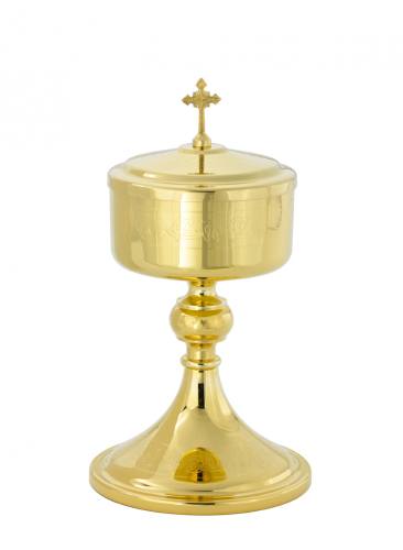 Ciborium 24 KT Gold Plated 175 Host Capacity B-2014G