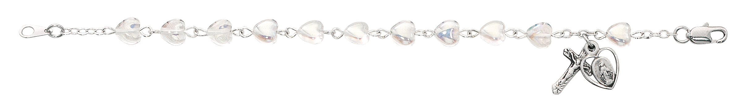 6.5in Aurora Heart Bracelet