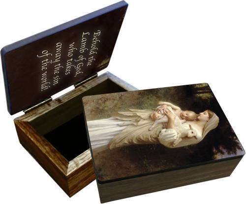 Keepsake Box Mary L'Innocence Laminated Hardwood