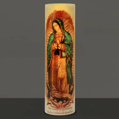 Mary Our Lady of Guadalupe Flameless LED Candle