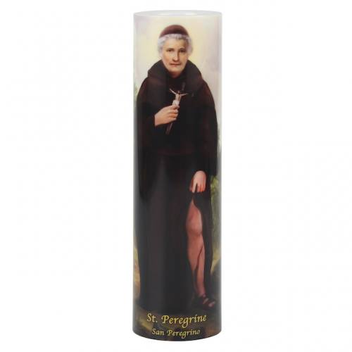 St. Peregrine Flameless LED Candle
