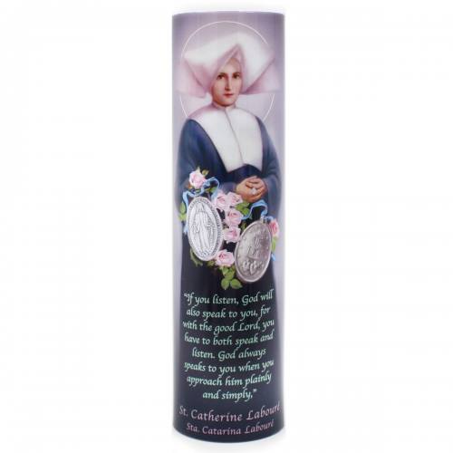 St. Catherine Laboure Flameless LED Candle