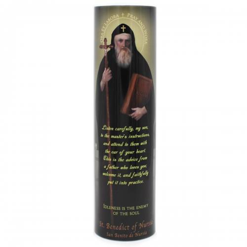 St. Benedict Flameless LED Candle