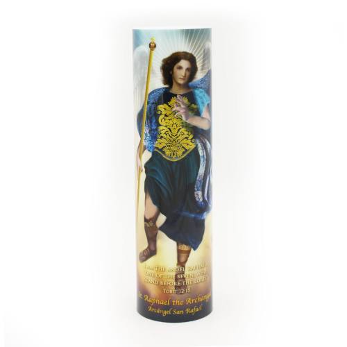 St. Raphael Archangel Flameless LED Candle