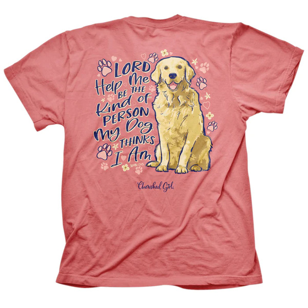 T-Shirt My Dog Cherished Girl Womens  Large