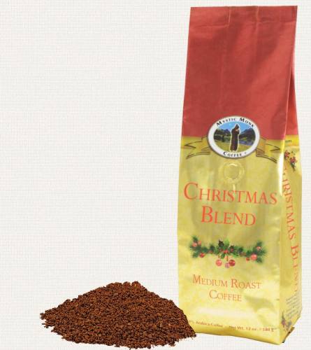 Mystic Monk Coffee Christmas Blend Ground Medium Roast 12 oz.