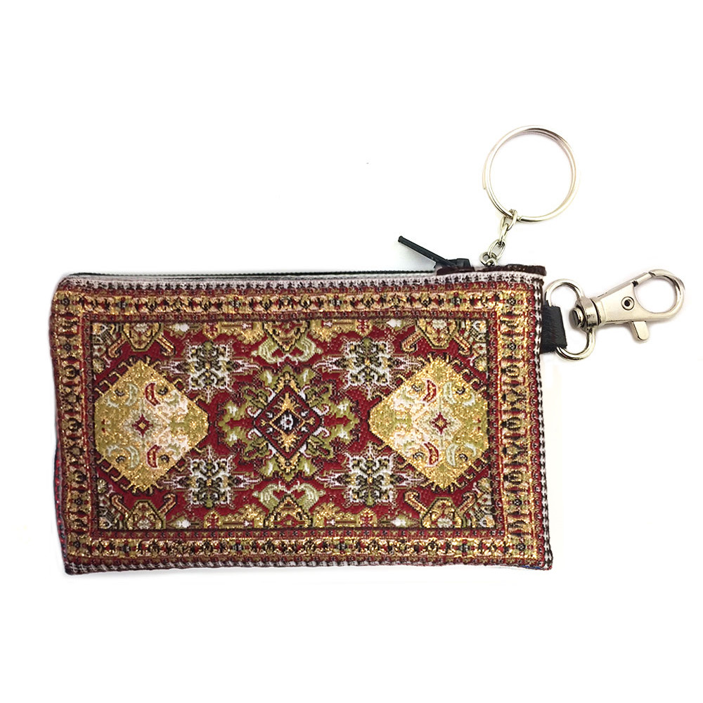Rosary Case Red Tapestry 4 3/4 x 2 3/4