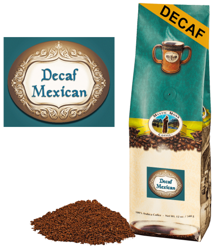 Mystic Monk Coffee DECAF Mexican Blend Ground 12 oz.