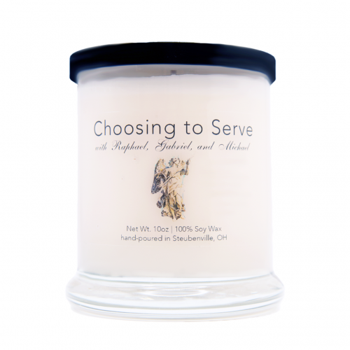 Scented Candle Choosing to Serve with the Archangels Clove