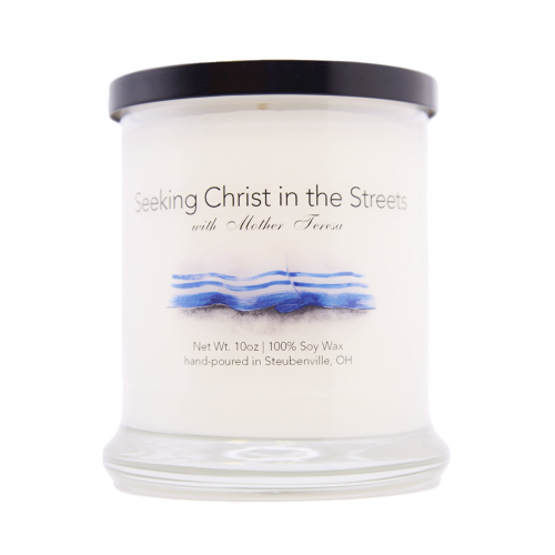 Scented Candle Seeking Christ with Mother Teresa Jasmine