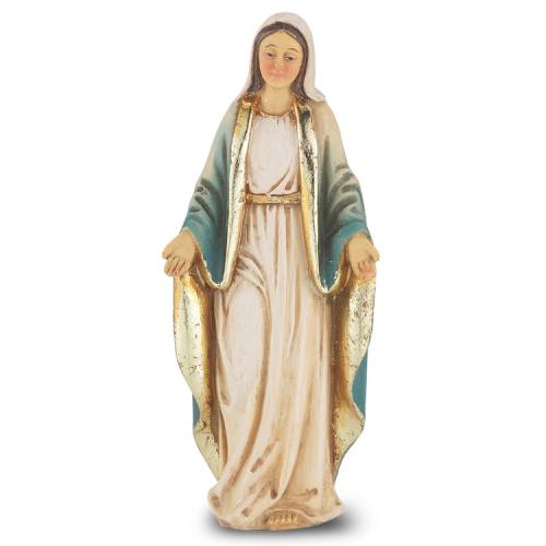 Statue Mary Our Lady Grace 4 inch Resin Painted Boxed