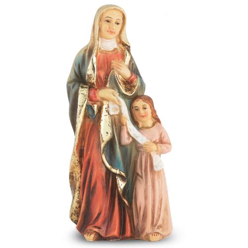 Statue St. Anne 4 inch Resin Painted Boxed