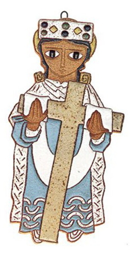 Saint Andrew's Abbey Ceramics St. Helena Empress Plaque