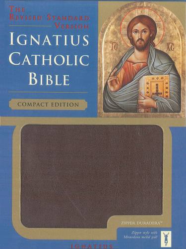 Revised Standard Version Ignatius Bible Small Print Leather Brn