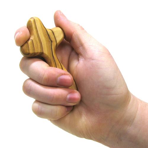 Comfort Cross Olive Wood Hand Cross