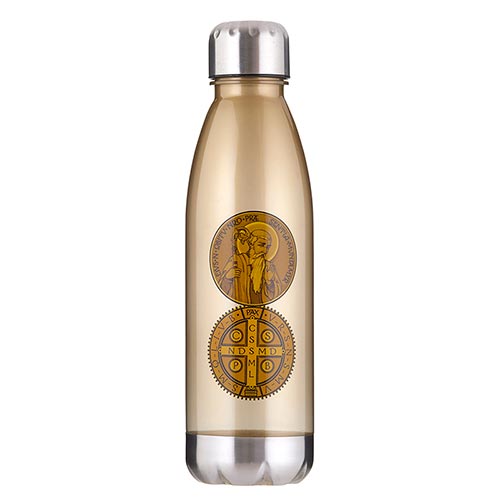 St. Benedict Water Bottle Gold