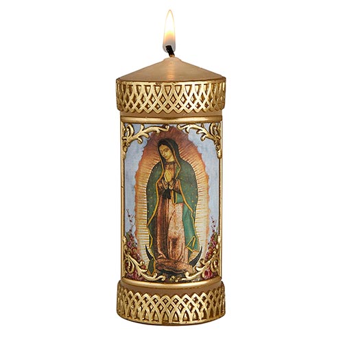 Our Lady of Guadalupe Candle Small