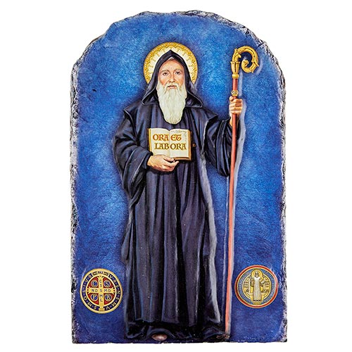 St Benedict Arch Tile Plaque