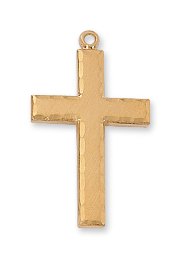 Gold over Sterling Cross Necklace