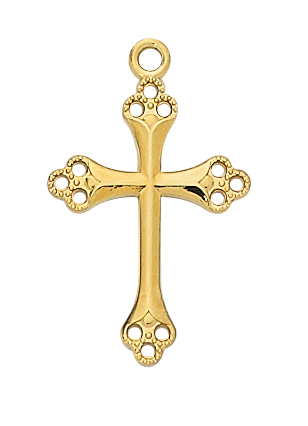 Gold over Sterling Cross Necklace