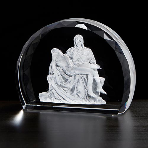 Etched Glass Pieta